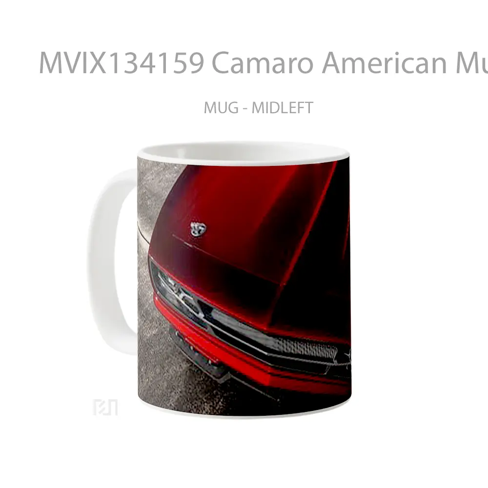 Mug Camaro American Muscle Cangkir Mobil - All-side / Desain