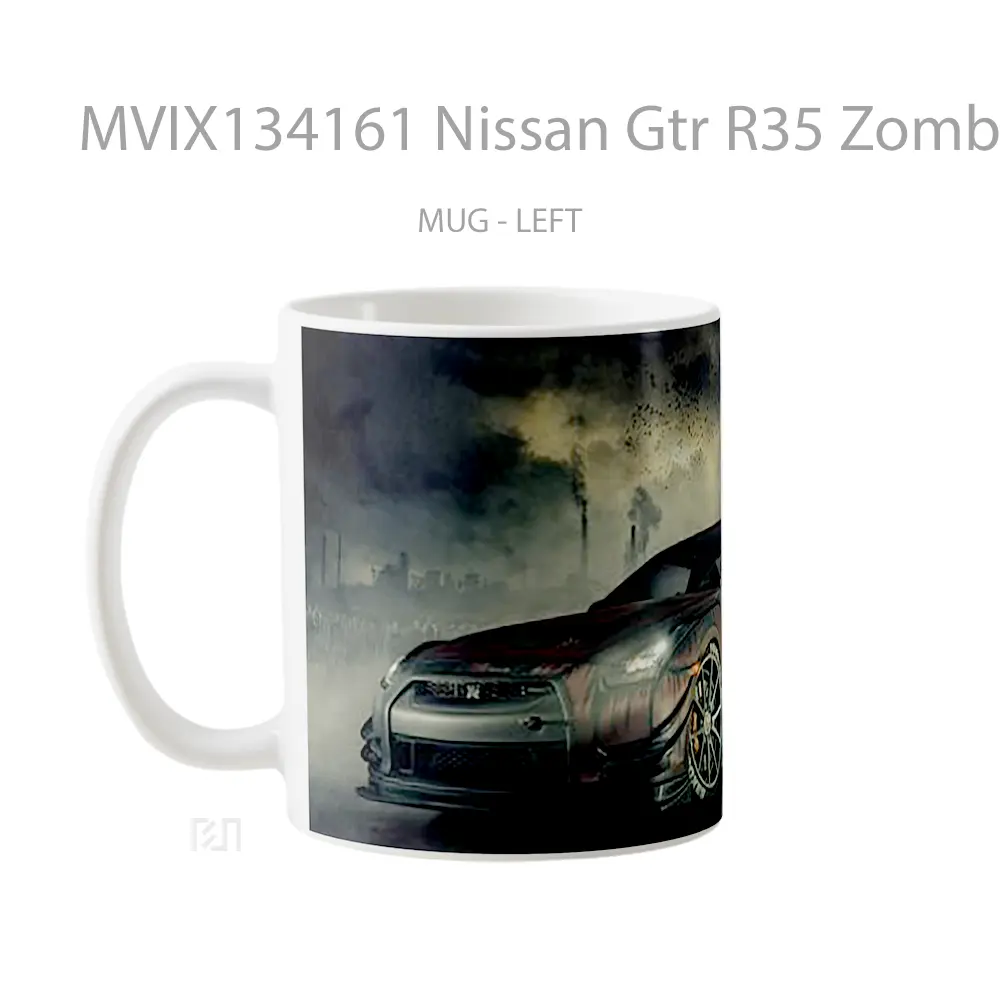 Mug Nissan Gtr R35 Zombie Killer Cangkir Mobil - All-side / Desain