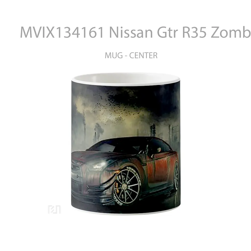 Mug Nissan Gtr R35 Zombie Killer Cangkir Mobil