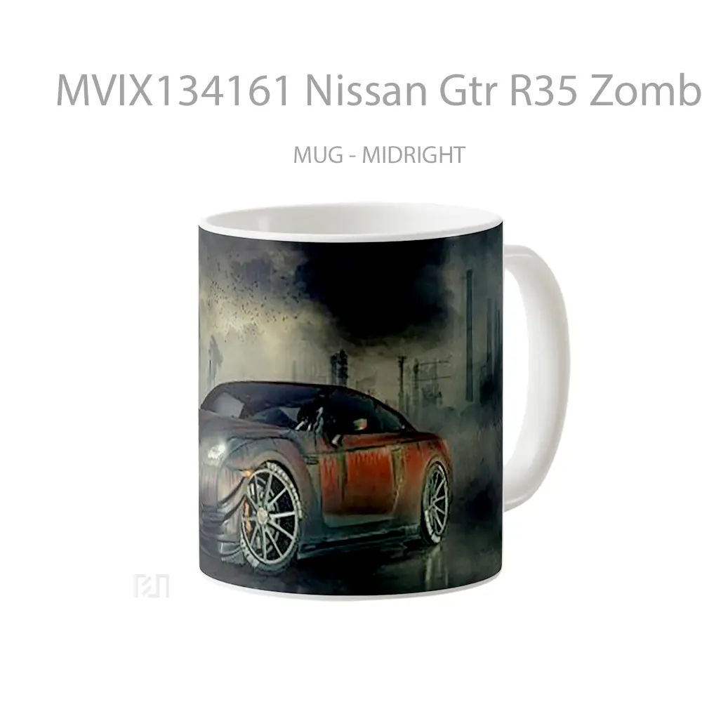 Mug Nissan Gtr R35 Zombie Killer Cangkir Mobil - All-side / Desain