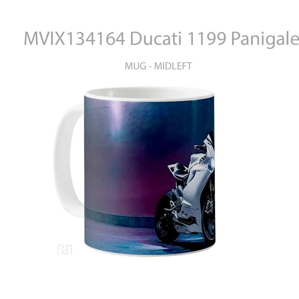 Mug Ducati 1199 Panigale S V1 Cangkir Mobil - All-side / Desain