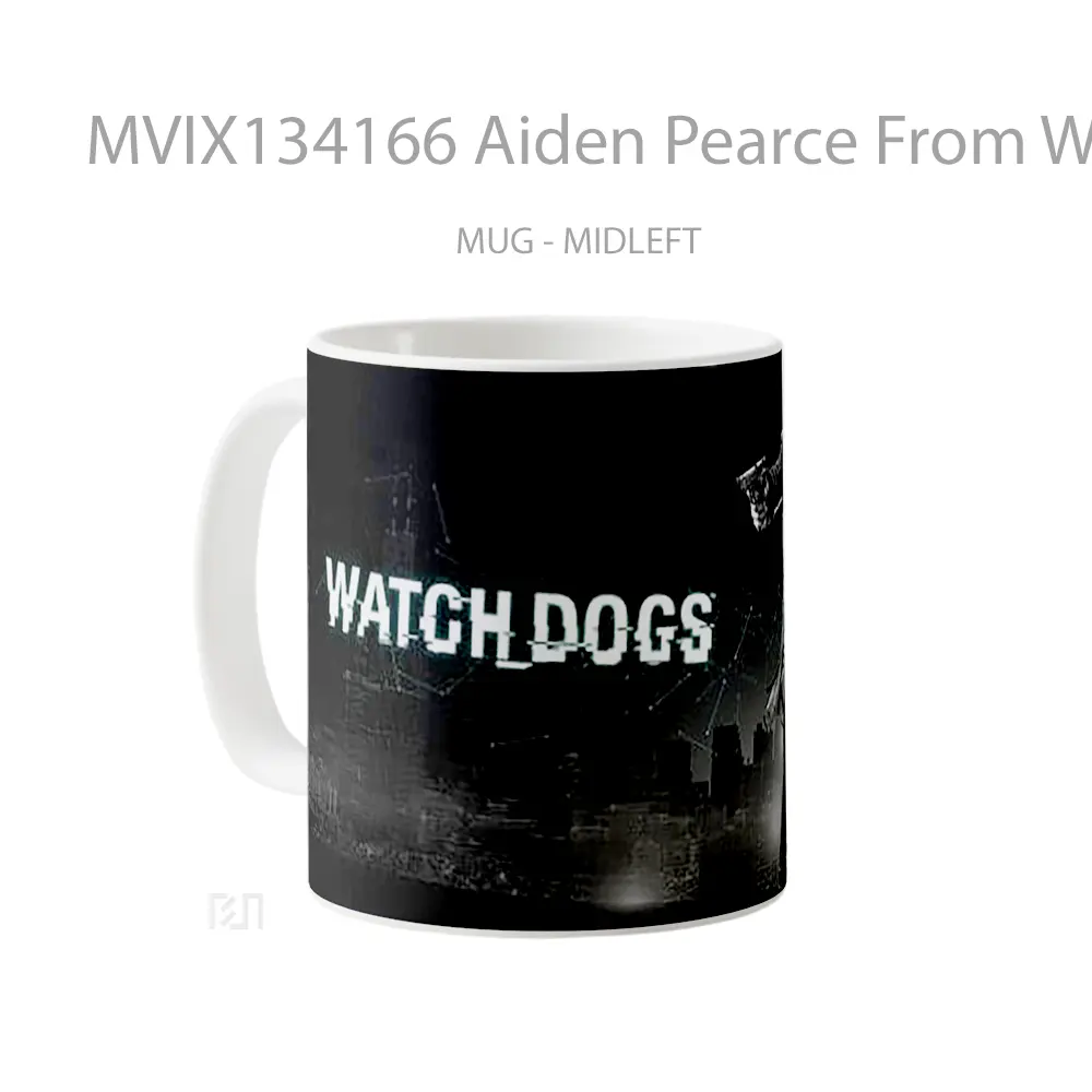 Mug Aiden Pearce From Watch Dogs Gelas Hewan Lucu - All-side / Desain