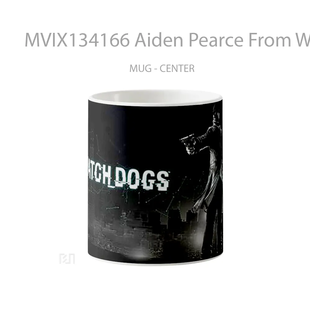 Mug Aiden Pearce From Watch Dogs Gelas Hewan Lucu