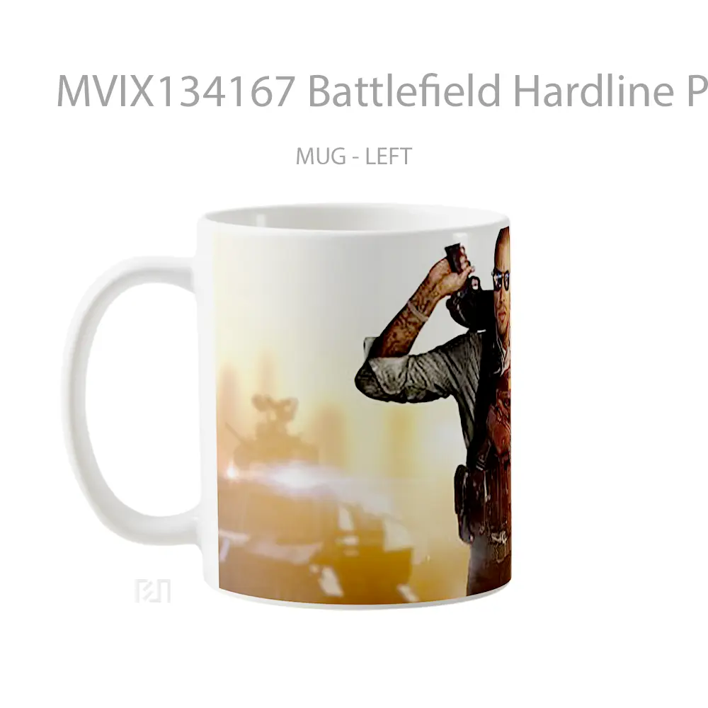 Mug Battlefield Hardline Police Gelas Keramik Unik - All-side / Desain