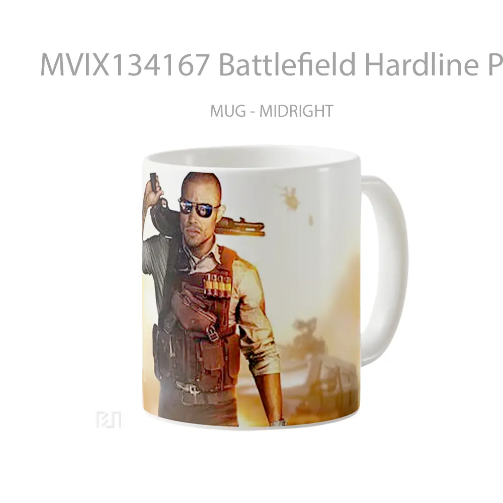 Mug Battlefield Hardline Police Gelas Keramik Unik - All-side / Desain
