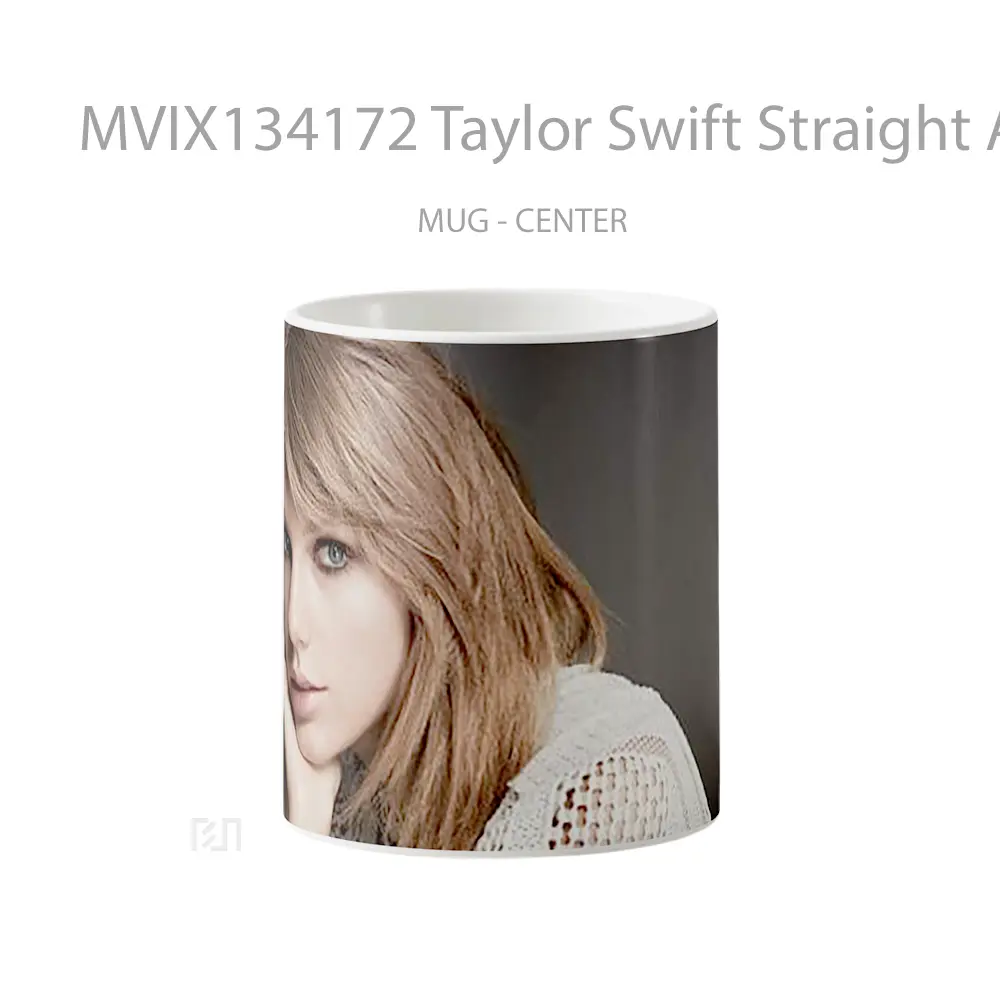 Mug Taylor Swift Straight And Short Hair Gelas Selebriti