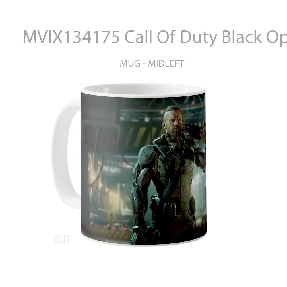 Mug Call Of Duty Black Ops 3 Cangkir Gamer - All-side / Desain