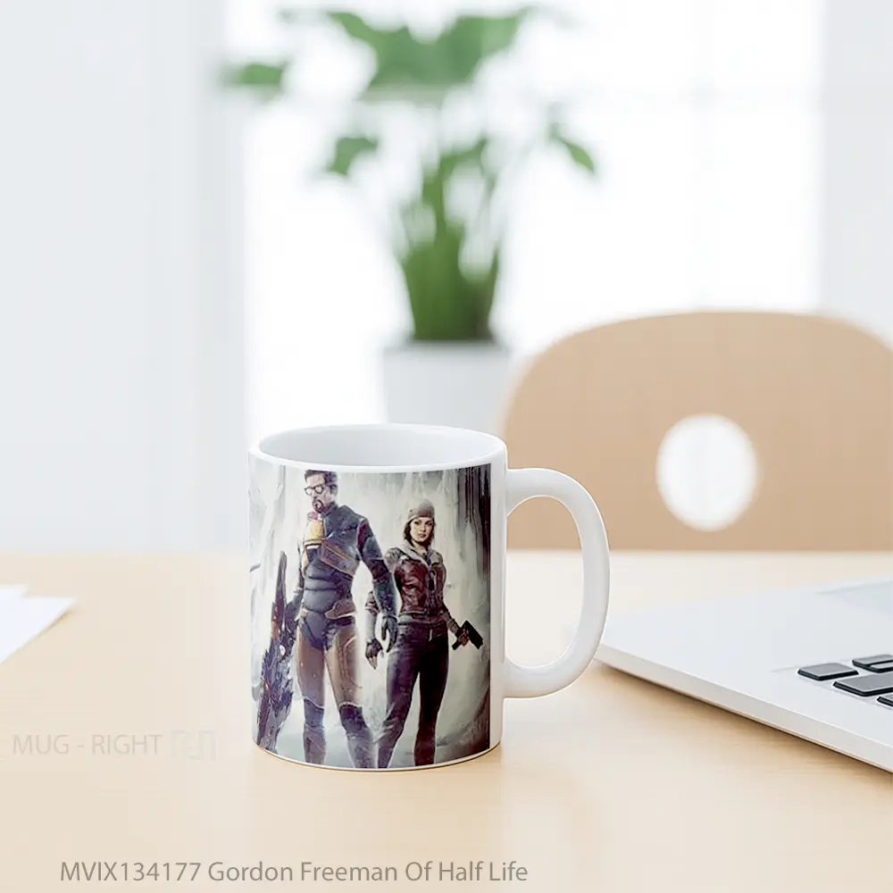 Mug Gordon Freeman Of Half Life Gelas Keramik Unik - All-side / Desain