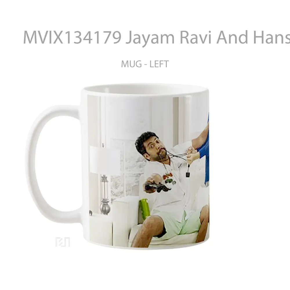 Mug Jayam Ravi And Hansika In Romeo Juliet Gelas Keramik Unik - All-side / Desain