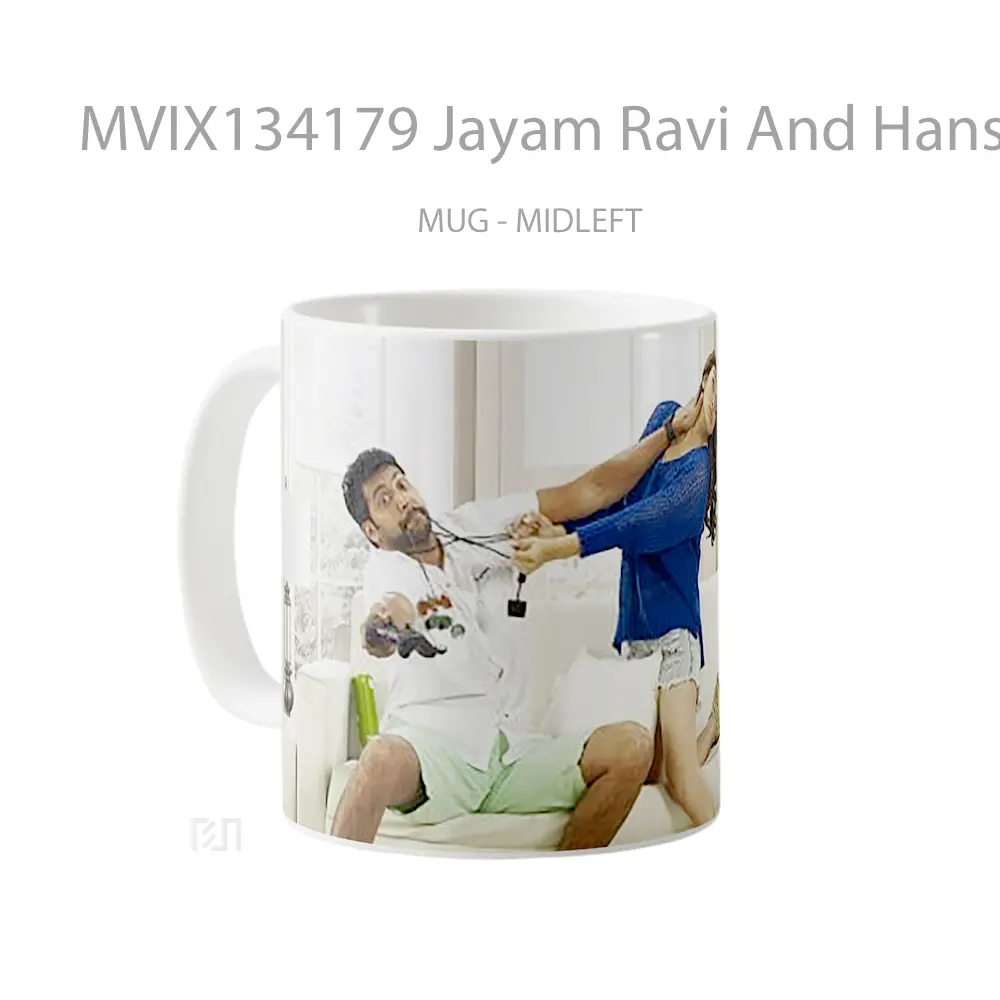 Mug Jayam Ravi And Hansika In Romeo Juliet Gelas Keramik Unik - All-side / Desain