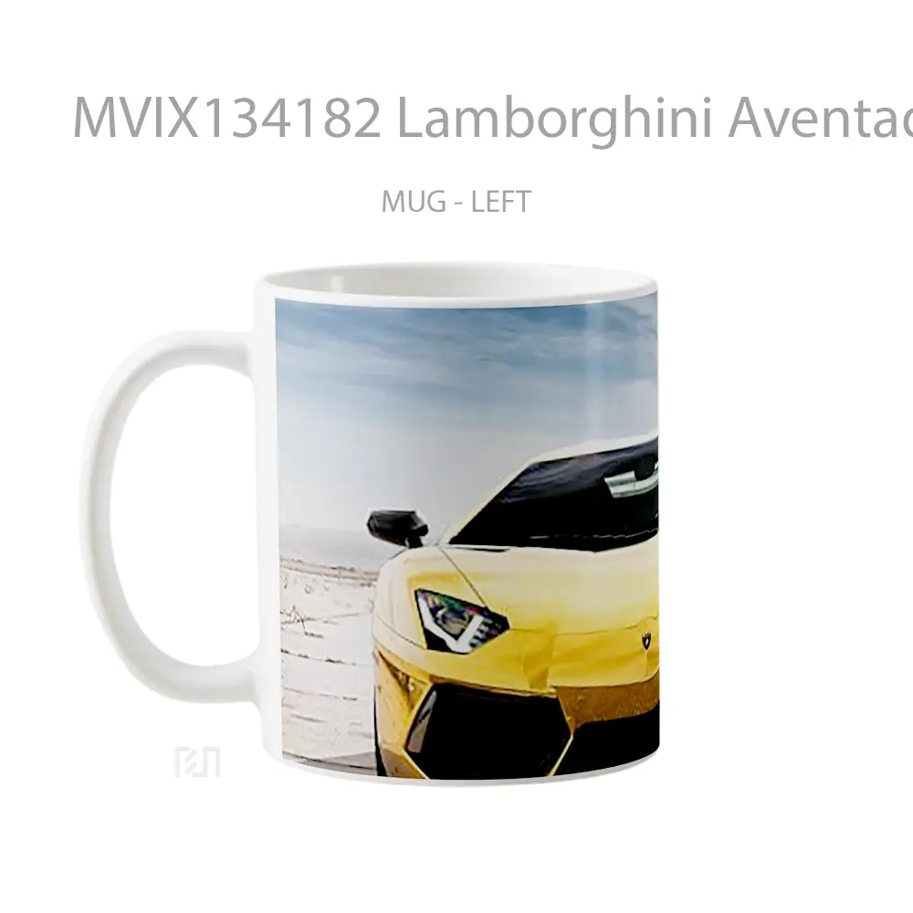 Mug Lamborghini Aventador Roadster Prestige Imports Cangkir Mobil - All-side / Desain