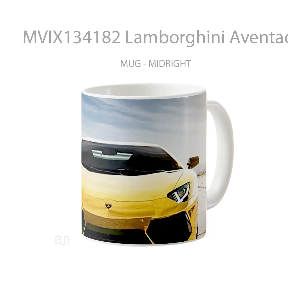 Mug Lamborghini Aventador Roadster Prestige Imports Cangkir Mobil - All-side / Desain