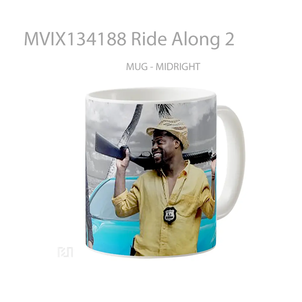 Mug Ride Along 2 Gelas Keramik Unik - All-side / Desain