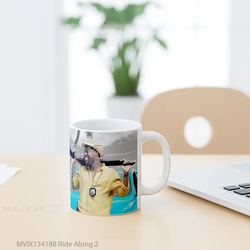 Mug Ride Along 2 Gelas Keramik Unik - All-side / Desain