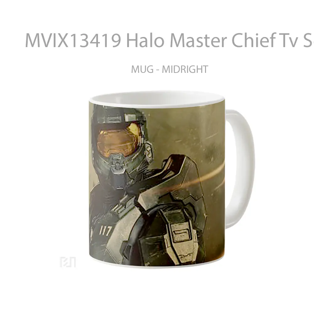 Mug Halo Master Chief Tv Series Cangkir Gamer - All-side / Desain