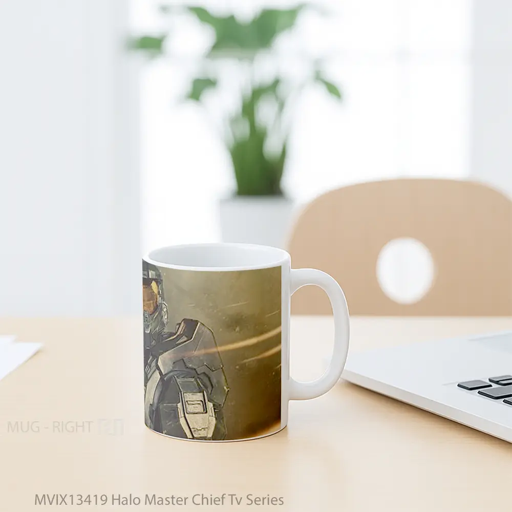 Mug Halo Master Chief Tv Series Cangkir Gamer - All-side / Desain