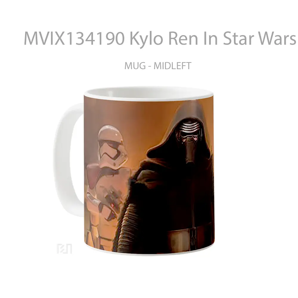 Mug Kylo Ren In Star Wars The Awakening Of Force Gelas Star Wars - All-side / Desain