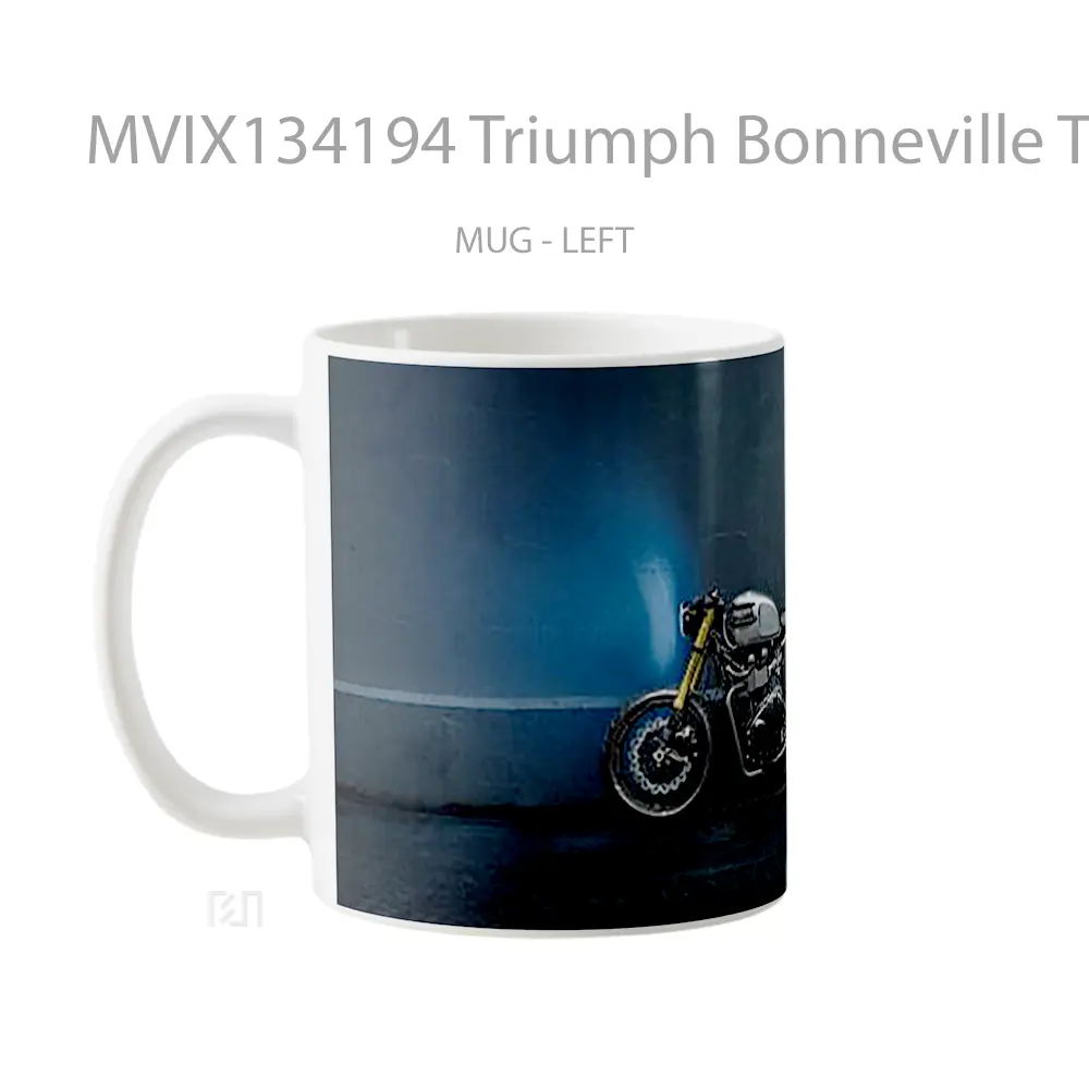 Mug Triumph Bonneville The Bullitt Gelas Keramik Unik - All-side / Desain