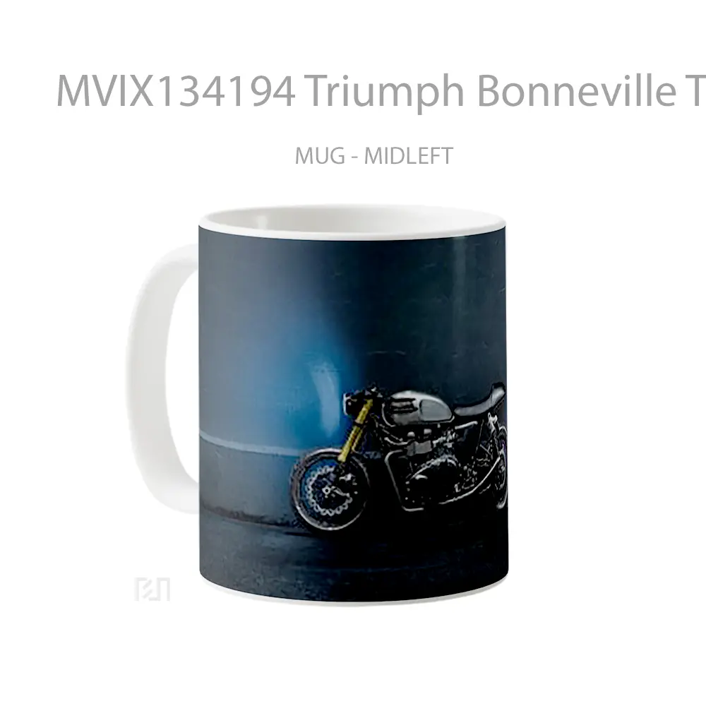 Mug Triumph Bonneville The Bullitt Gelas Keramik Unik - All-side / Desain
