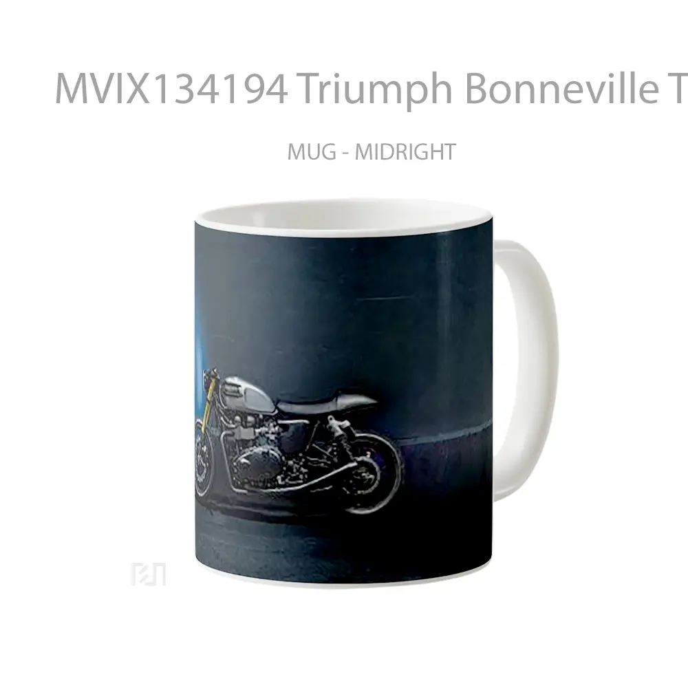 Mug Triumph Bonneville The Bullitt Gelas Keramik Unik - All-side / Desain