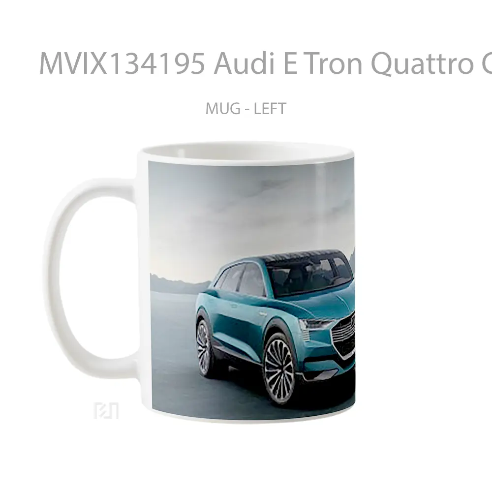 Mug Audi E Tron Quattro Concept Cangkir Mobil - All-side / Desain