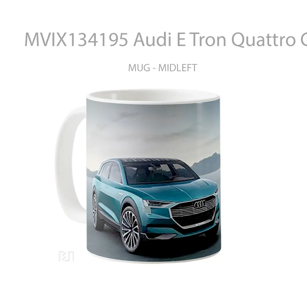 Mug Audi E Tron Quattro Concept Cangkir Mobil - All-side / Desain