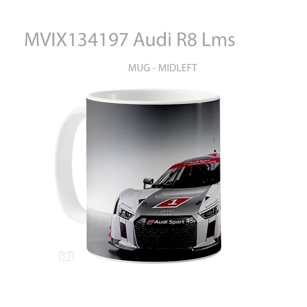 Mug Audi R8 Lms Cangkir Mobil - All-side / Desain