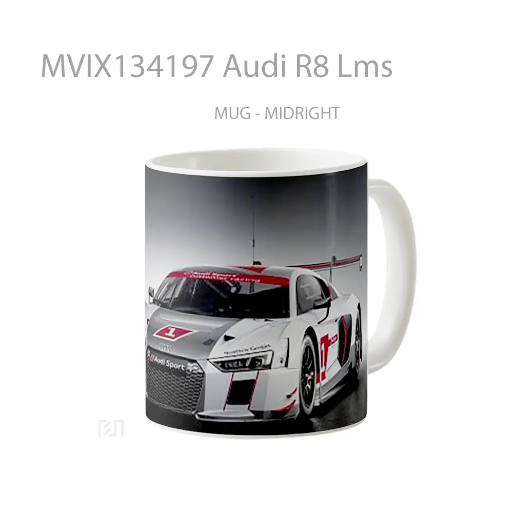 Mug Audi R8 Lms Cangkir Mobil - All-side / Desain
