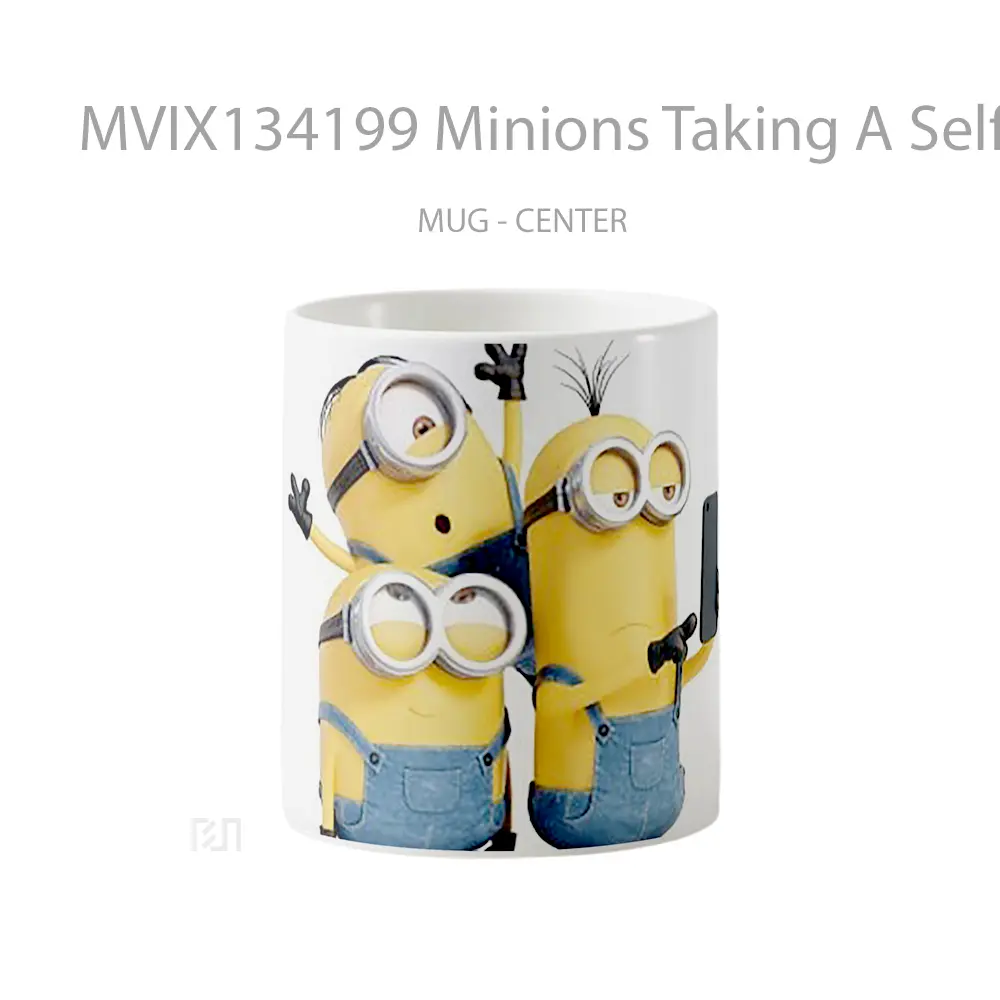 Mug Minions Taking A Selfie Gelas Kartun