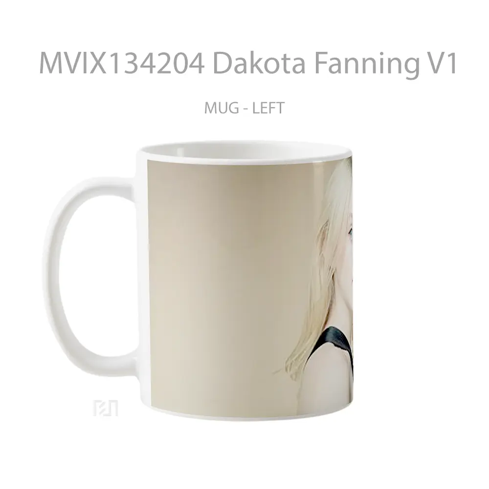 Mug Dakota Fanning V1 Gelas Keramik Unik - All-side / Desain