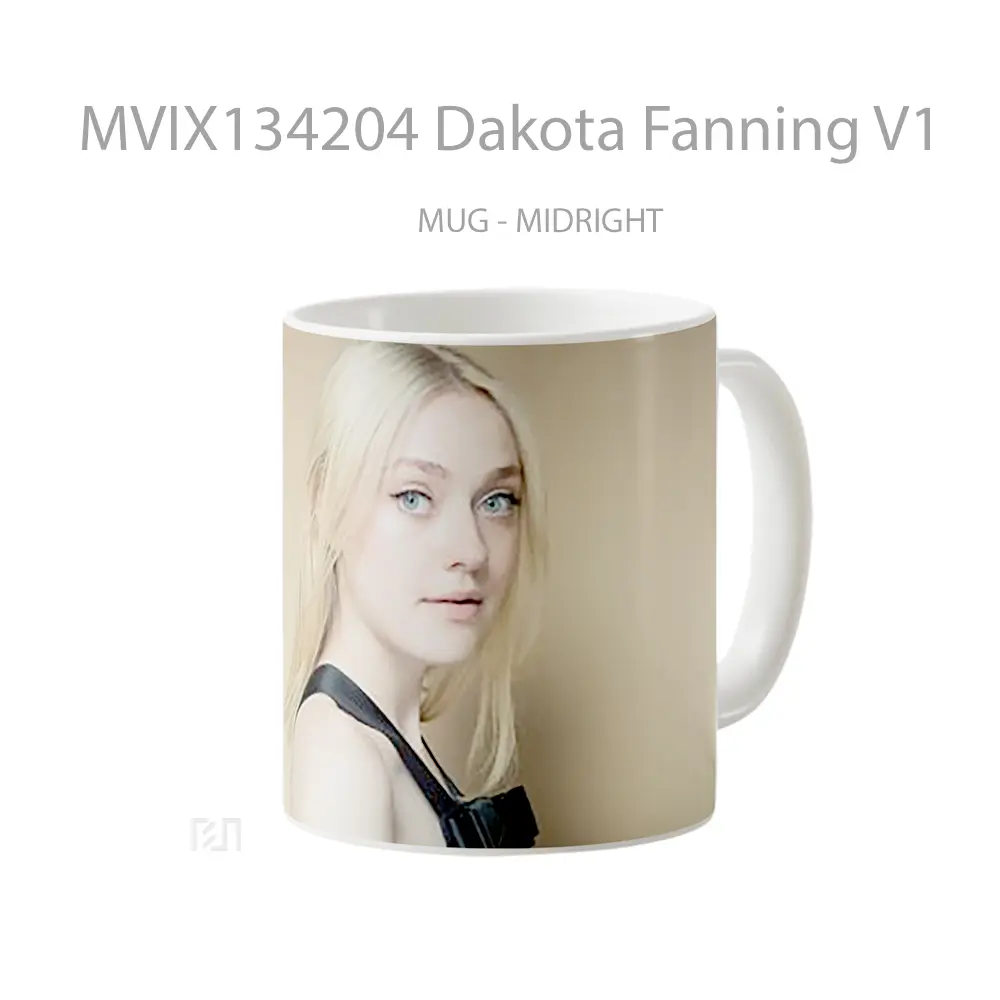 Mug Dakota Fanning V1 Gelas Keramik Unik - All-side / Desain