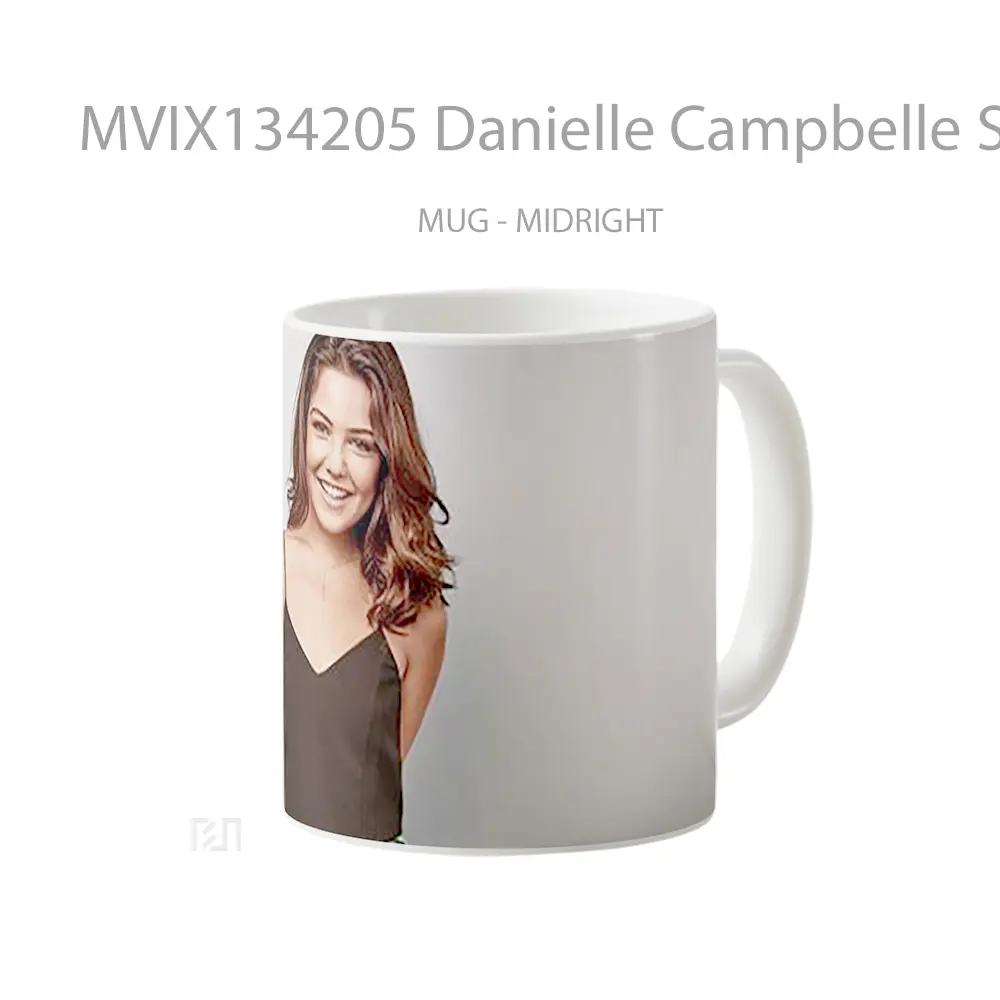 Mug Danielle Campbelle Smiling Gelas Keramik Unik - All-side / Desain