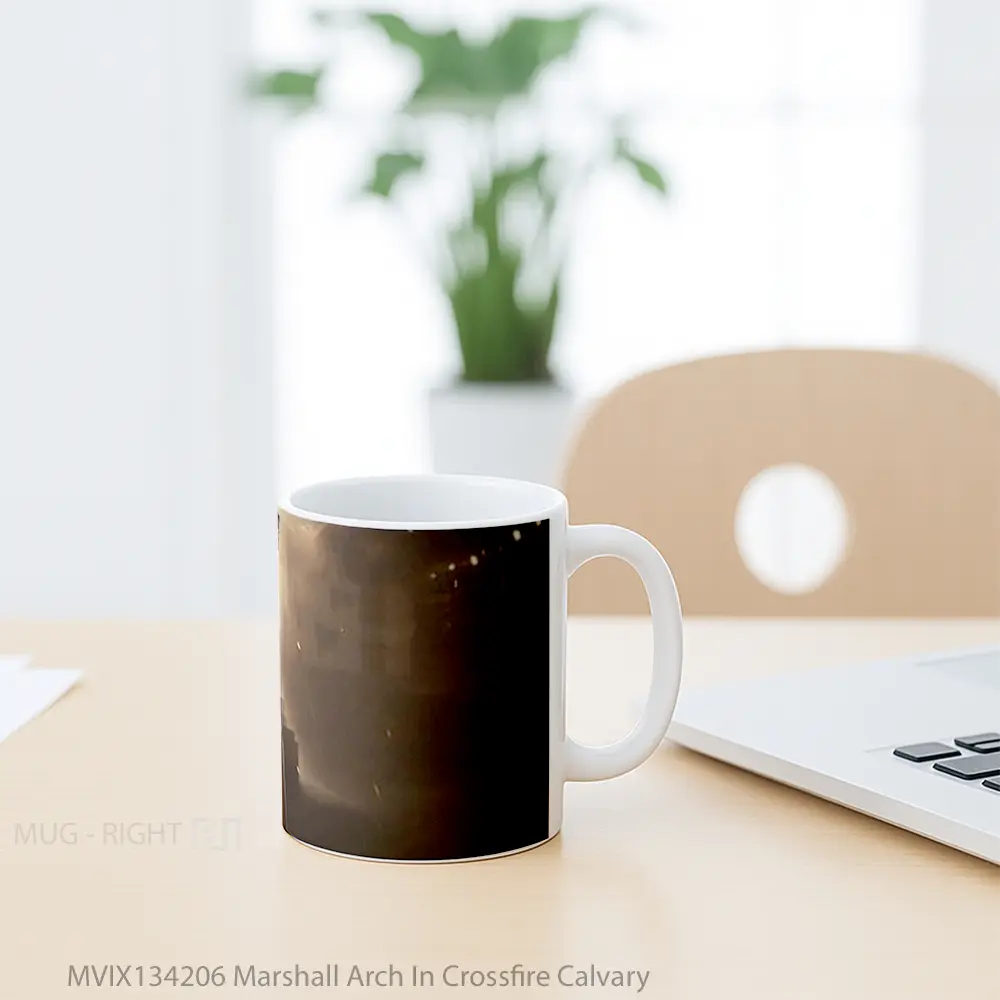 Mug Marshall Arch In Crossfire Calvary Gelas Keramik Unik - All-side / Desain