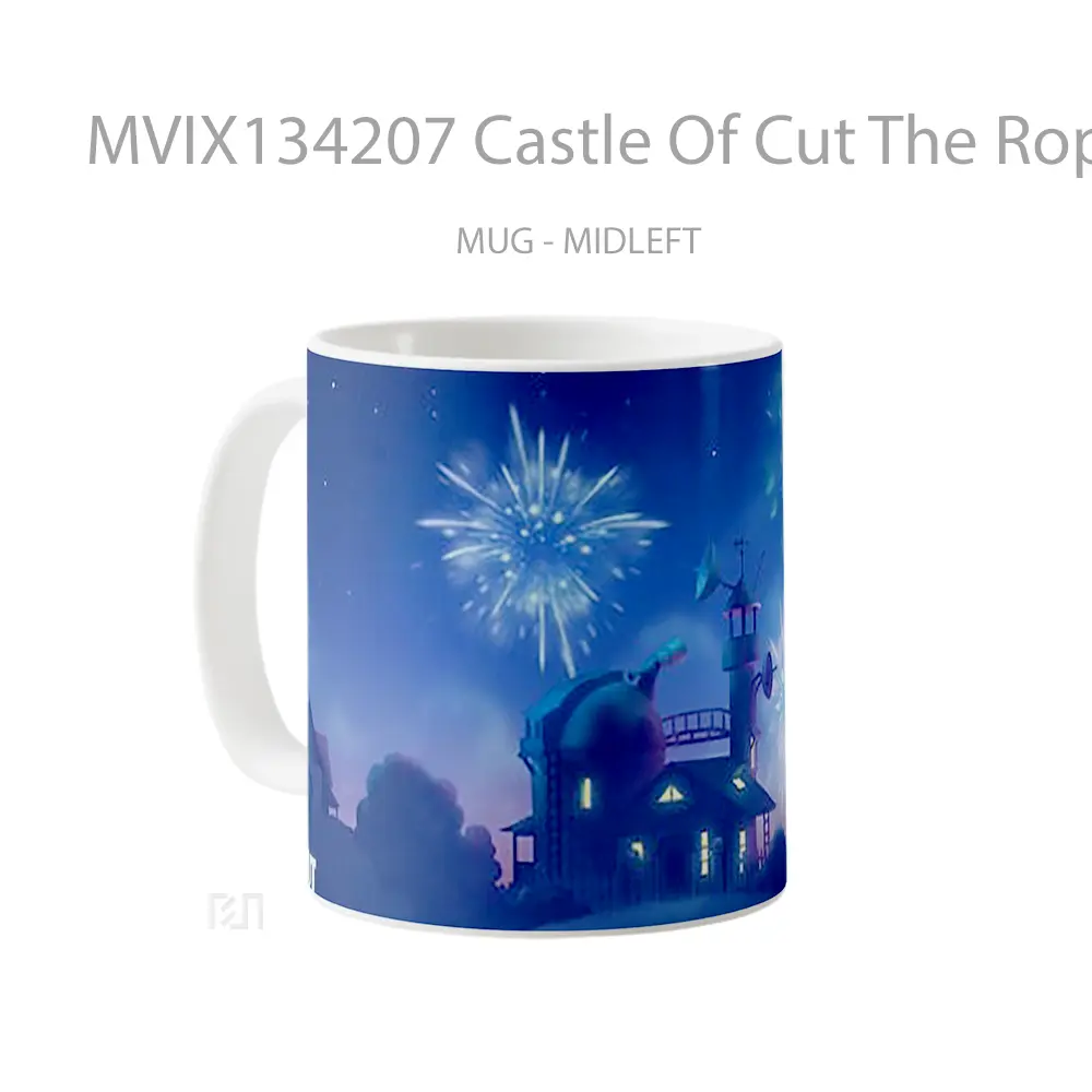 Mug Castle Of Cut The Rope Gelas Keramik Unik - All-side / Desain