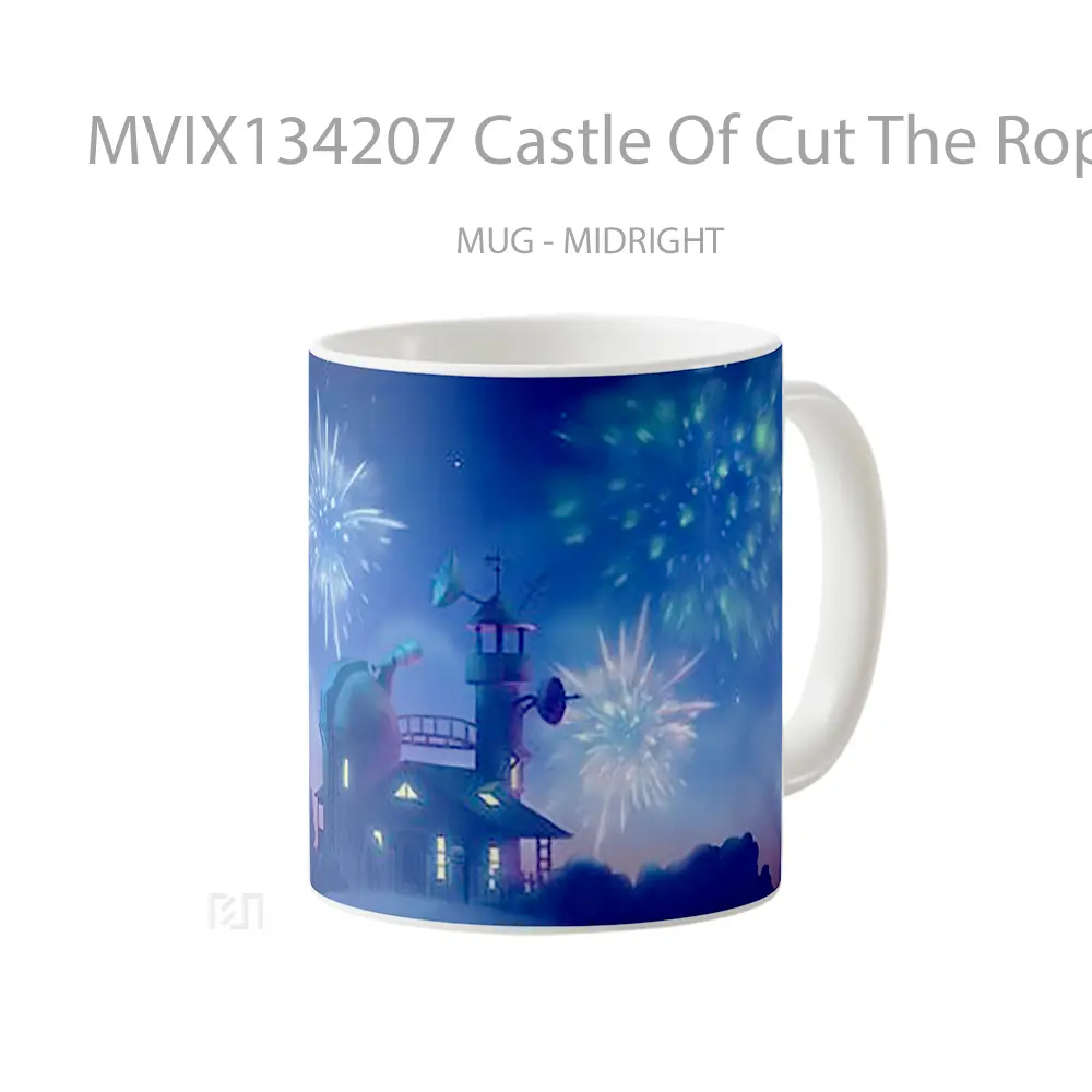 Mug Castle Of Cut The Rope Gelas Keramik Unik - All-side / Desain