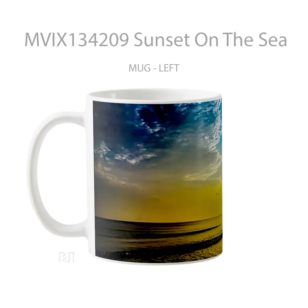 Mug Sunset On The Sea Gelas Pemandangan Alam - All-side / Desain