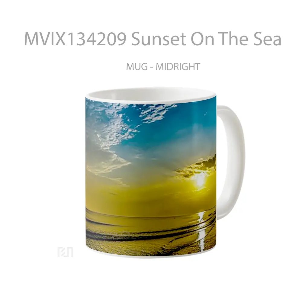 Mug Sunset On The Sea Gelas Pemandangan Alam - All-side / Desain
