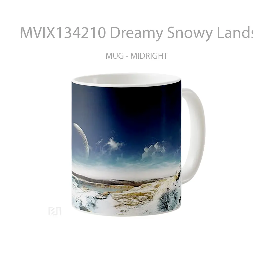 Mug Dreamy Snowy Landscape Gelas Pemandangan Alam - All-side / Desain
