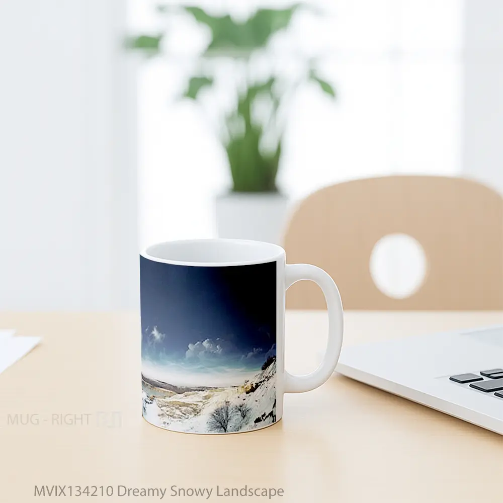 Mug Dreamy Snowy Landscape Gelas Pemandangan Alam - All-side / Desain