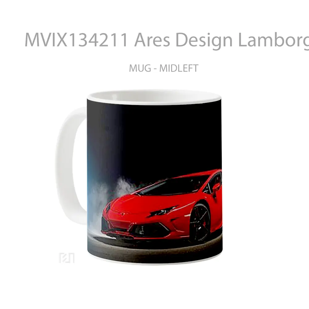 Mug Ares Design Lamborghini Huracan Cangkir Mobil - All-side / Desain