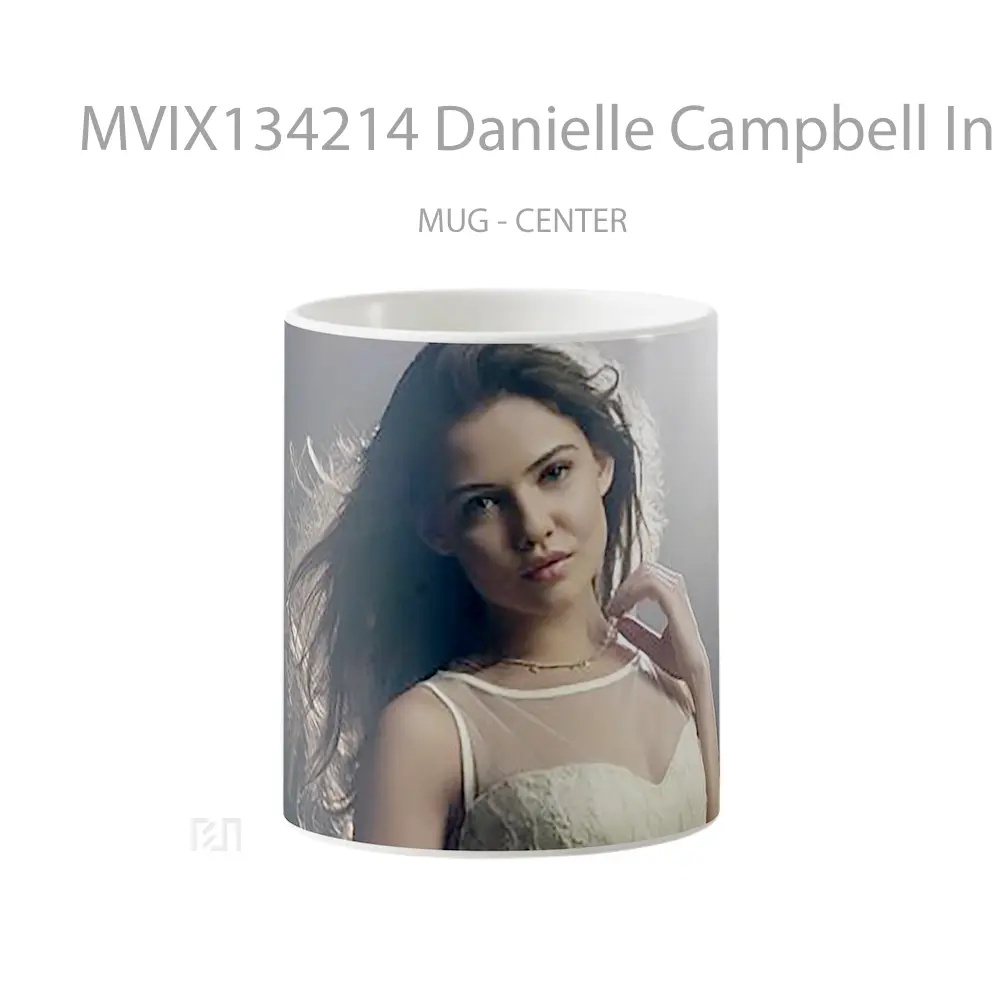 Mug Danielle Campbell In A White Dress Gelas Keramik Unik