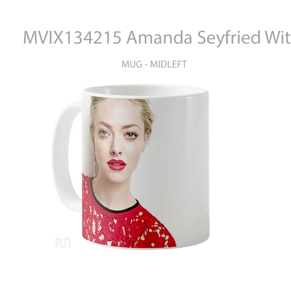 Mug Amanda Seyfried With Red Lips Gelas Keramik Unik - All-side / Desain