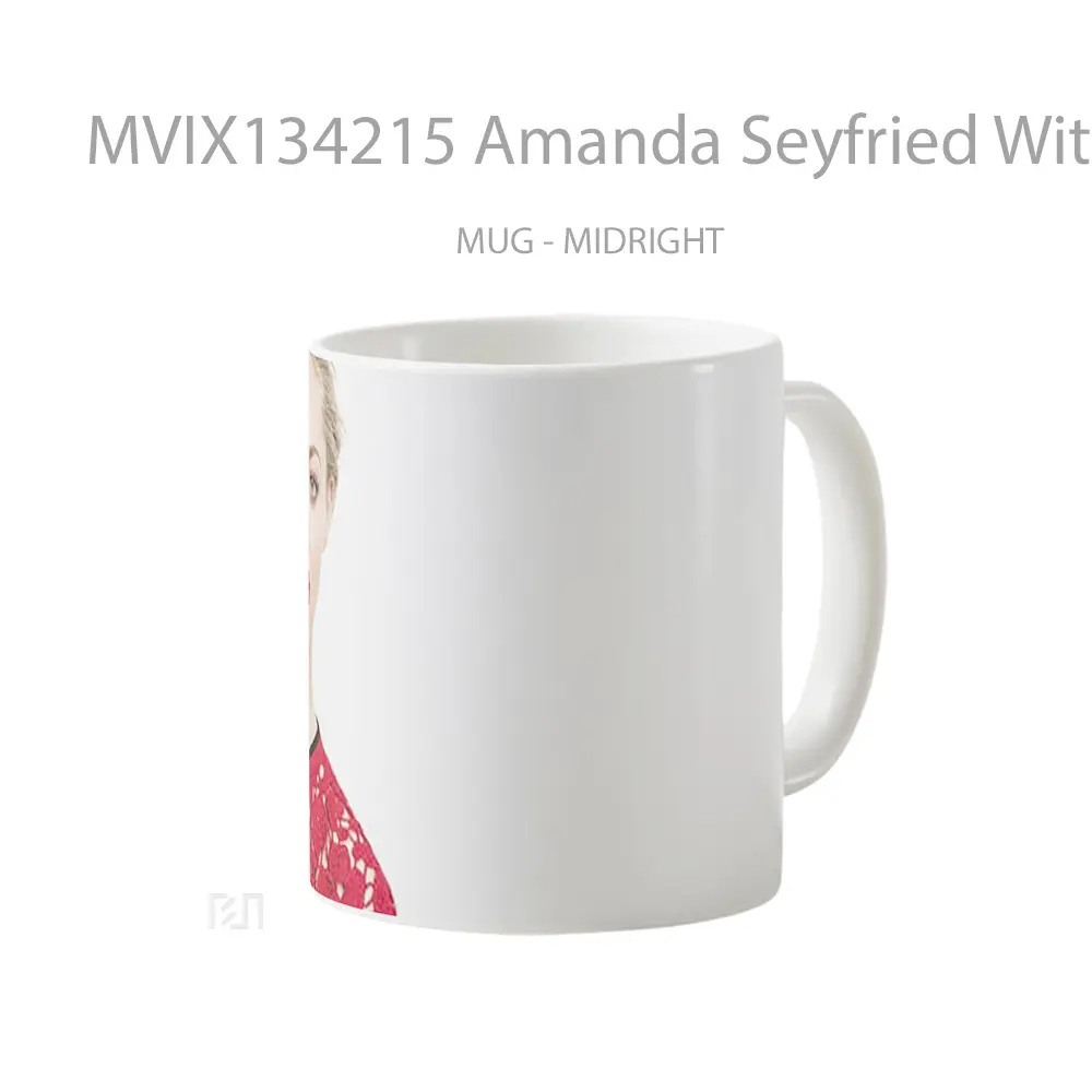 Mug Amanda Seyfried With Red Lips Gelas Keramik Unik - All-side / Desain