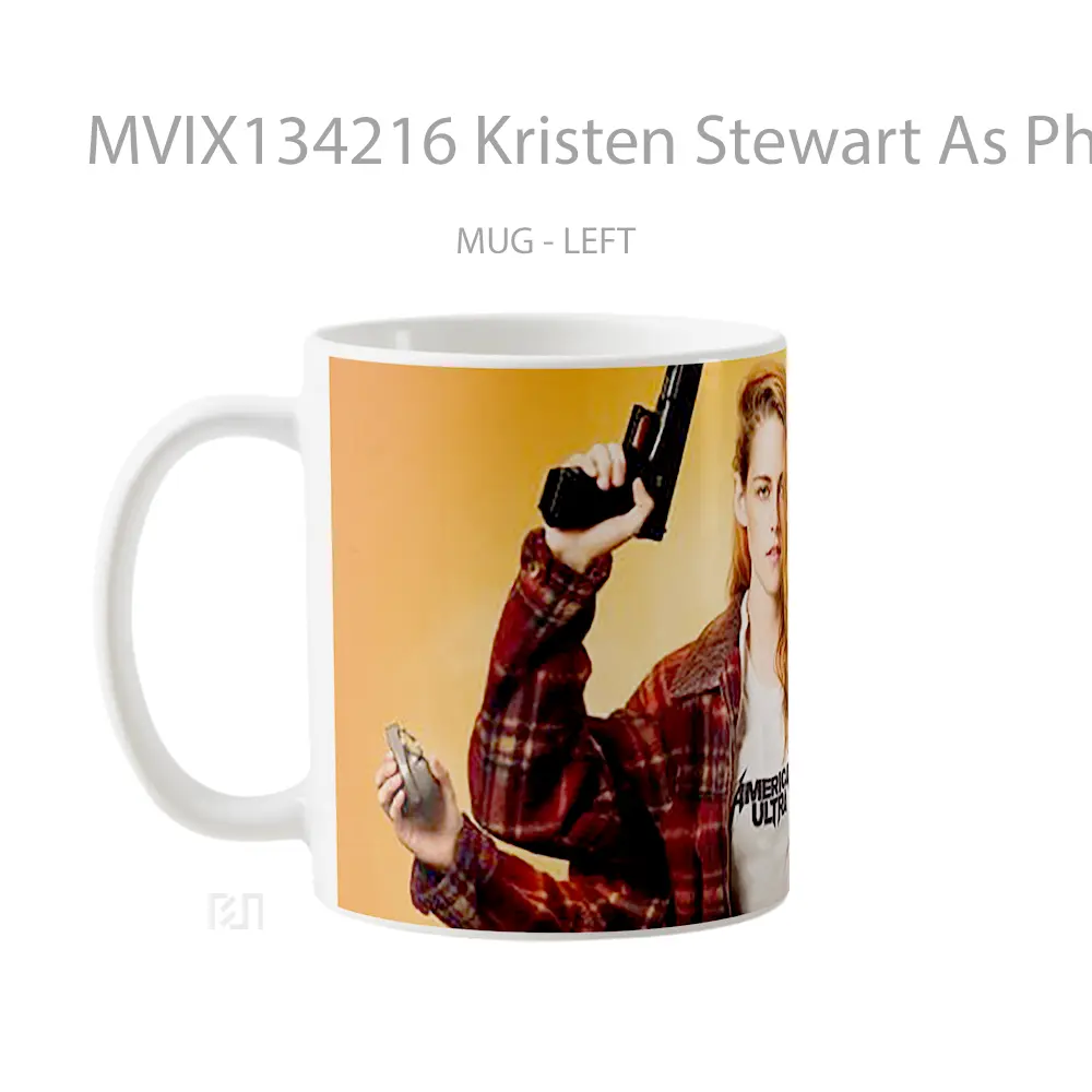 Mug Kristen Stewart As Phoebe In American Ultra Gelas Selebriti - All-side / Desain