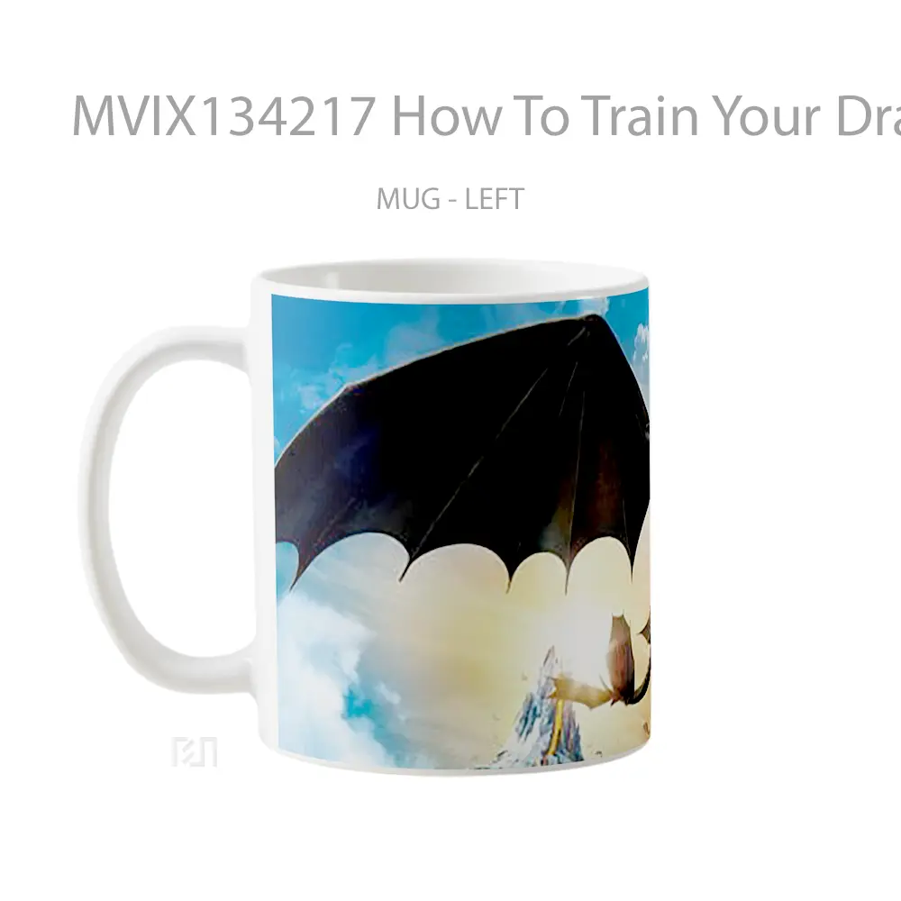 Mug How To Train Your Dragon Gelas Fantasi - All-side / Desain