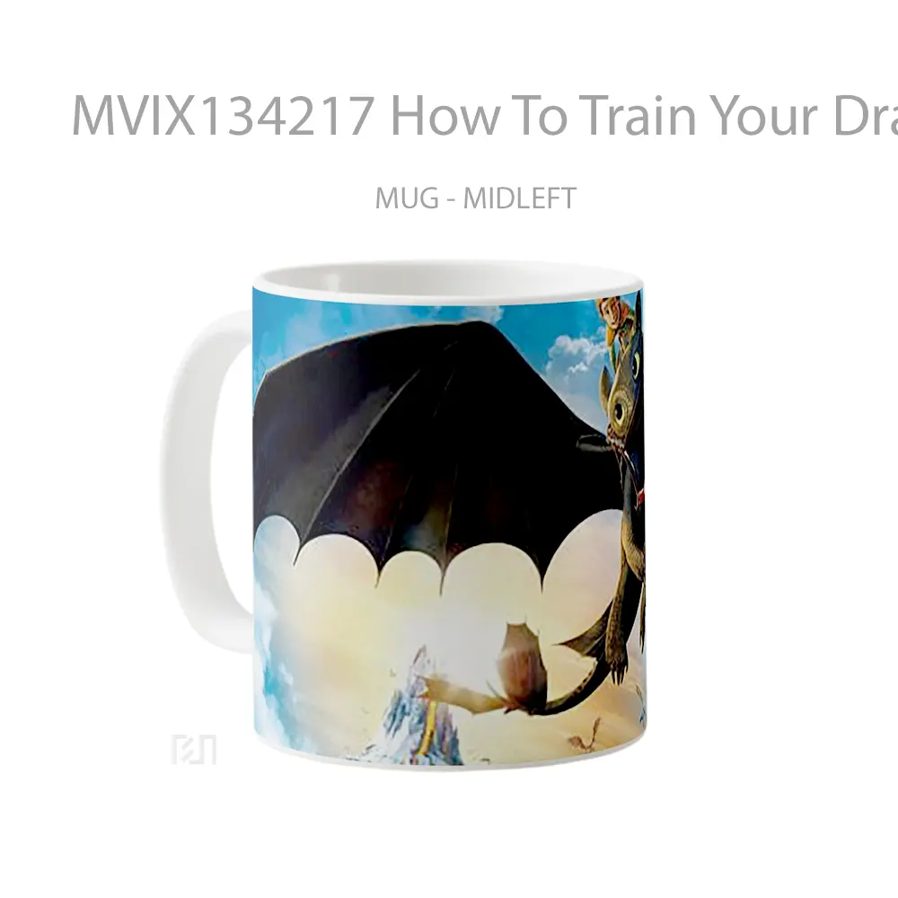 Mug How To Train Your Dragon Gelas Fantasi - All-side / Desain