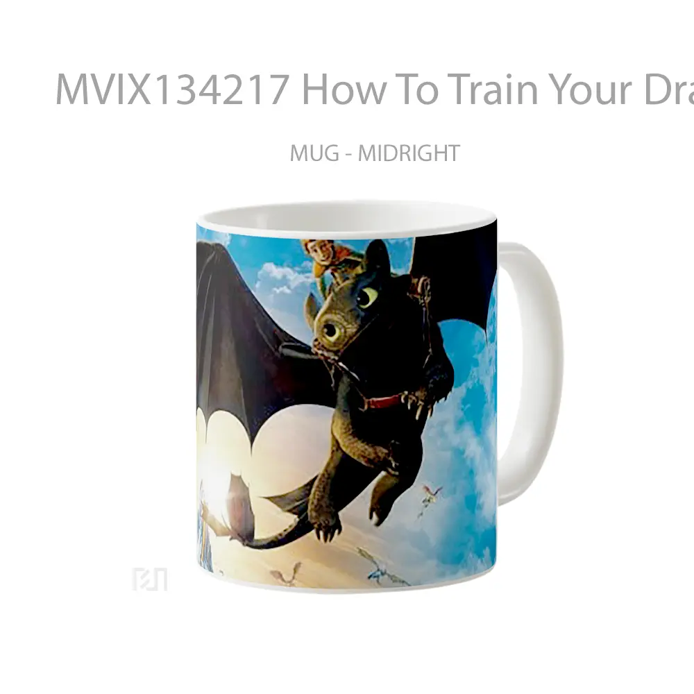 Mug How To Train Your Dragon Gelas Fantasi - All-side / Desain