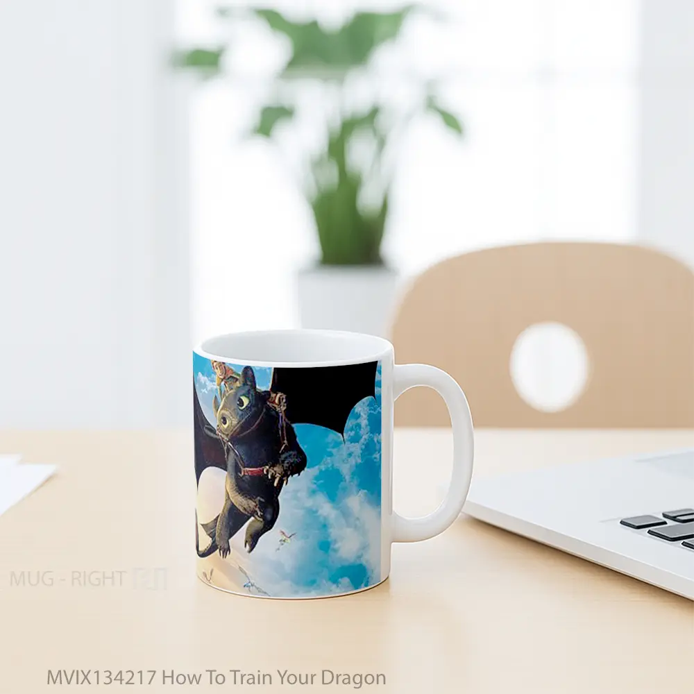Mug How To Train Your Dragon Gelas Fantasi - All-side / Desain