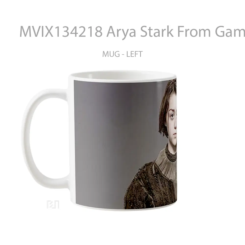 Mug Arya Stark From Game Of Thrones Cangkir Gamer - All-side / Desain