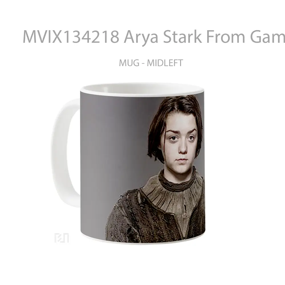 Mug Arya Stark From Game Of Thrones Cangkir Gamer - All-side / Desain